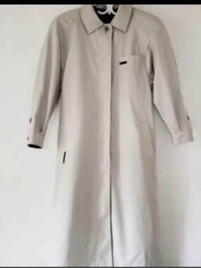 Women's Long Light Beige Trench Coat - Minimalist Style